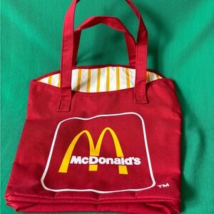 Vintage 1980’s Mcdonald’s French Fry tote Canvas 
Fench fries box